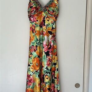 Floral Multicolor Formal Dress